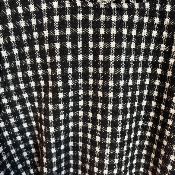 Lulu's Black and White Checkered Midi Dress - Picture 2 of 13